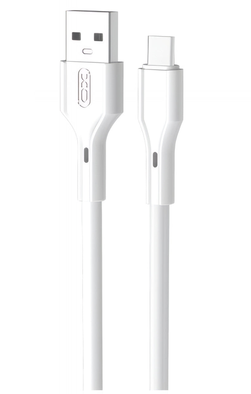 Dátový a nabíjací kábel USB-A - USB-C XO Design NB230, 18W, 1m, Biela