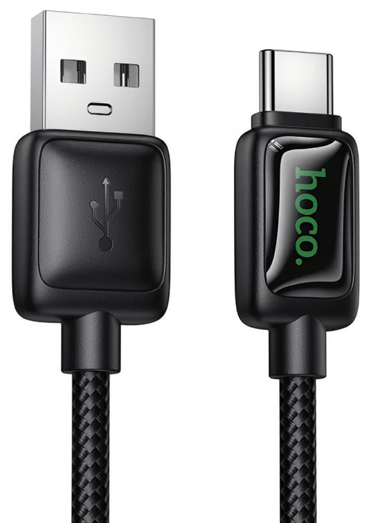 Dátový a nabíjací kábel USB-A - USB-C HOCO U146, 36W, 1.2m, čierny