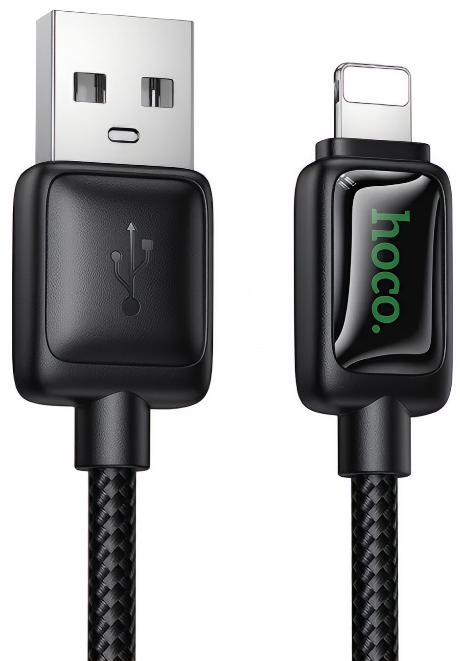 Dátový a nabíjací kábel USB-A - Lightning HOCO U146, 12W, 1.2m, čierny