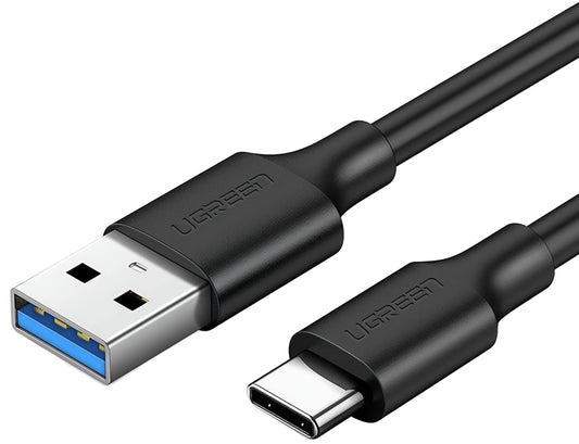 Dátový a nabíjací kábel USB-A - USB-C UGREEN US184, 18W, 0.5m, čierny