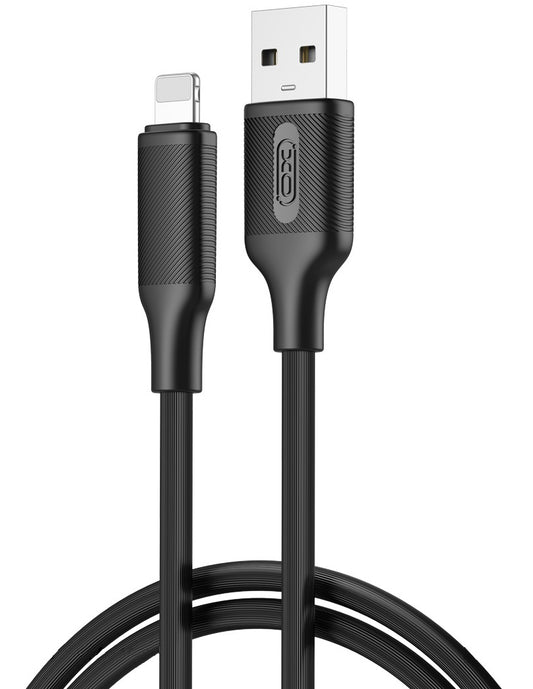 Dátový a nabíjací kábel USB-A - Lightning XO Design NB265, 18W, 1m, čierny