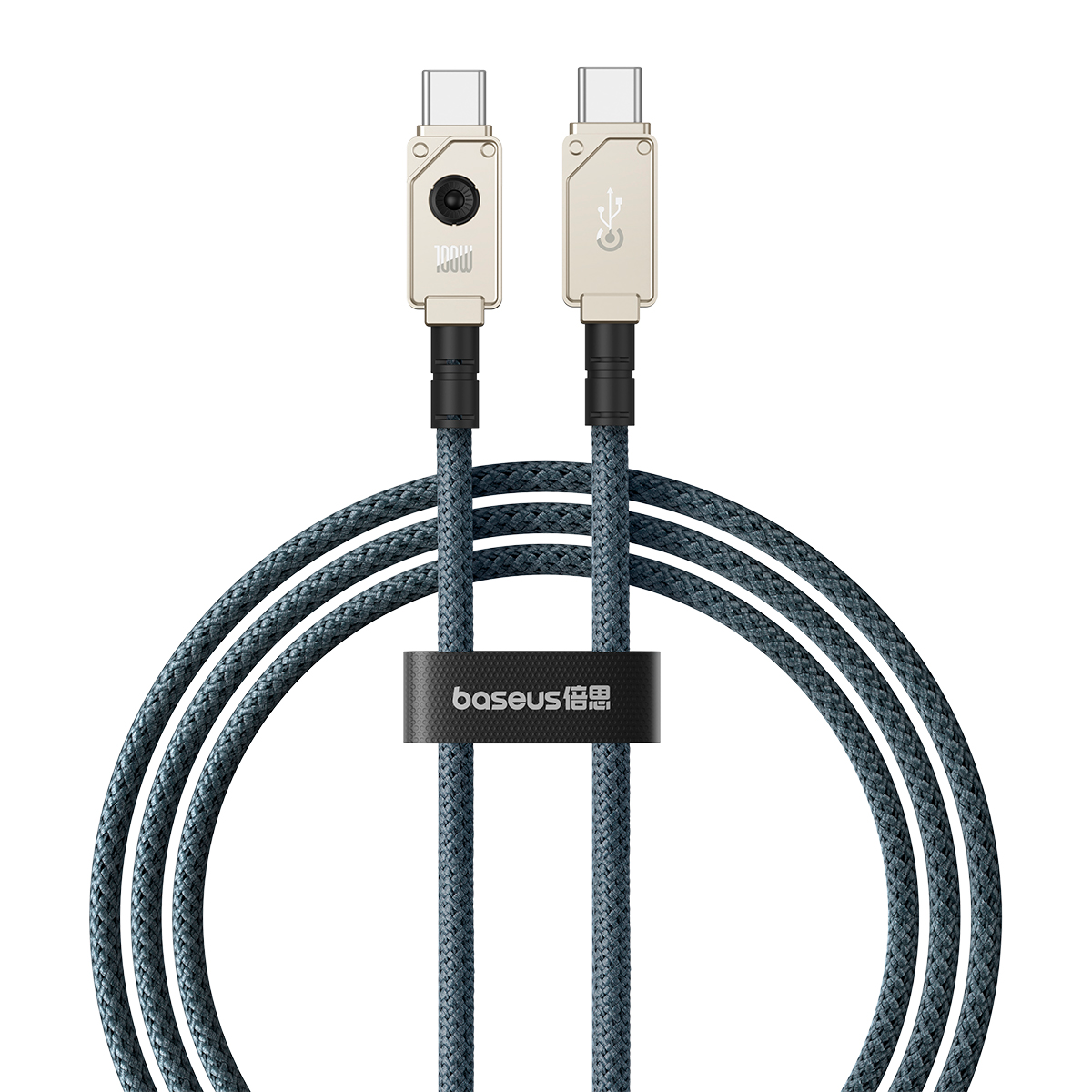Dátový a nabíjací kábel USB-C - USB-C Baseus Unbreakable, 100W, 2m, Biely P10355800221-01