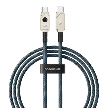 Dátový a nabíjací kábel USB-C - USB-C Baseus Unbreakable, 100W, 2m, Biely P10355800221-01