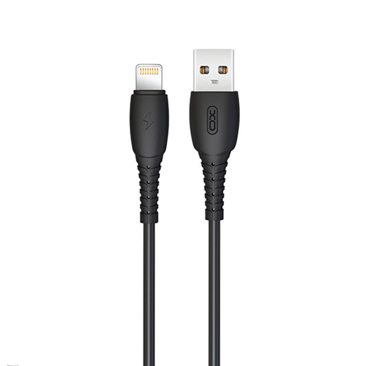 Dátový a nabíjací kábel USB-A - Lightning XO Design NB-P163, 18W, 1m, čierny