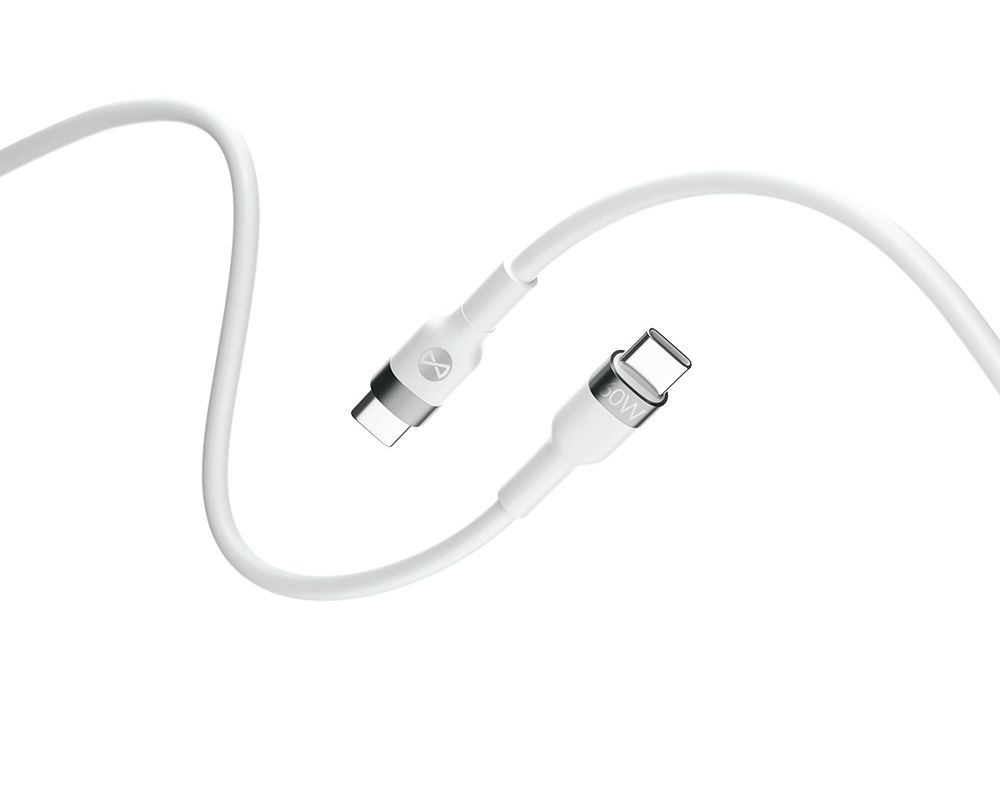 USB-C Data and Charging Cable - USB-C Forever Flexible, 60W, 2m, White