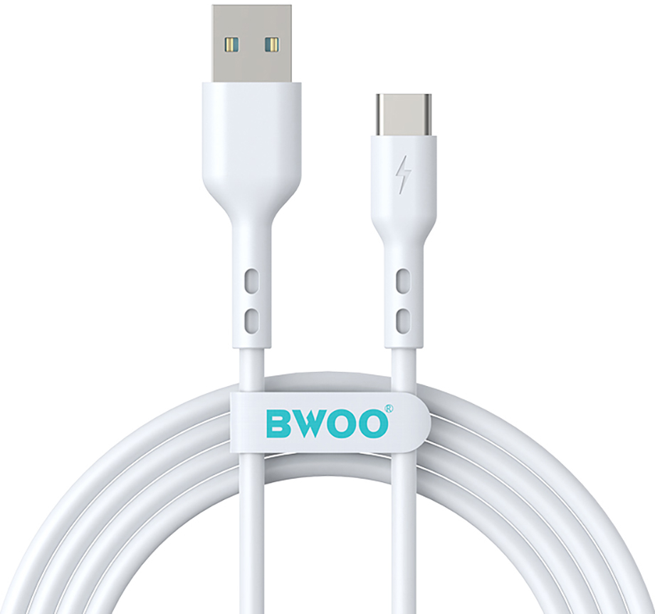 USB-A to USB-C Data and Charging Cable BWOO X172C, 60W, 1m, White