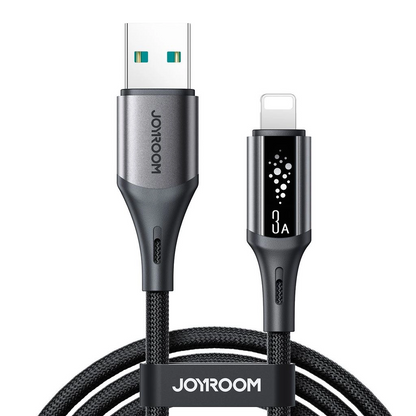 Dátový a nabíjací kábel USB-A - Lightning Joyroom S-A60 StarTalk, 18W, 1.2m, čierny