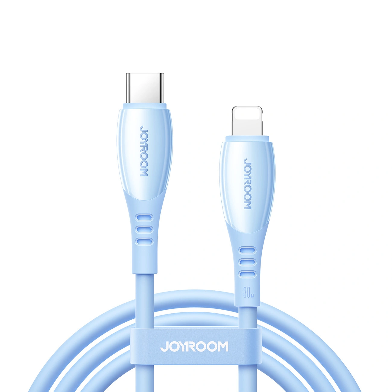 Dátový a nabíjací kábel USB-C - Lightning Joyroom S-A59 Vibrant, 30W, 1.2m, Modrý