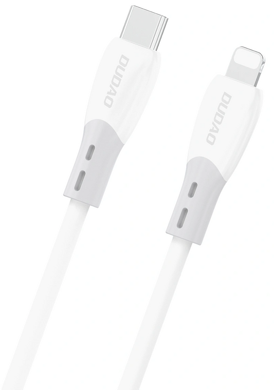Dátový a nabíjací kábel USB-C - Lightning Dudao L25SX, 30W, 1m, Biela
