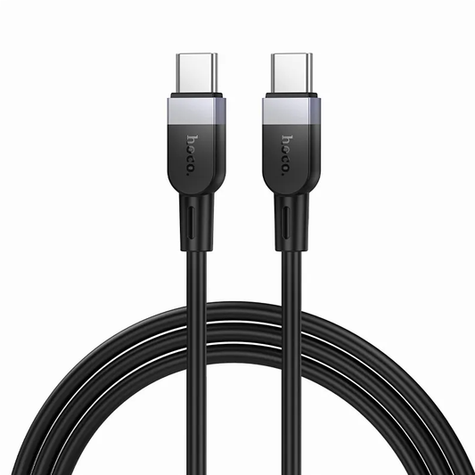 Dátový a nabíjací kábel USB-C - USB-C HOCO X109, 60W, 1m, čierny