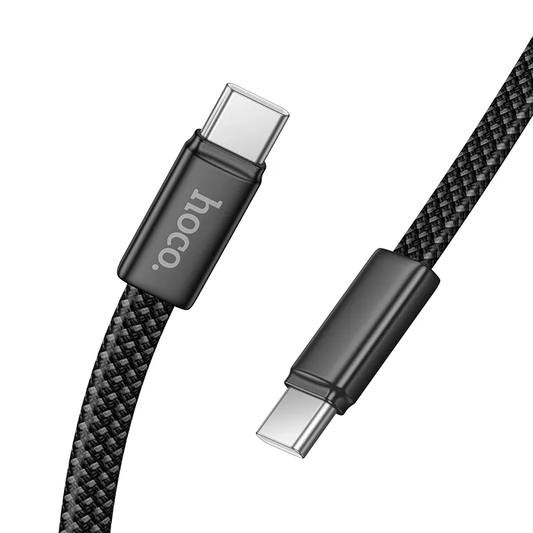 Dátový a nabíjací kábel USB-C - USB-C HOCO X125, 60W, 1m, čierny