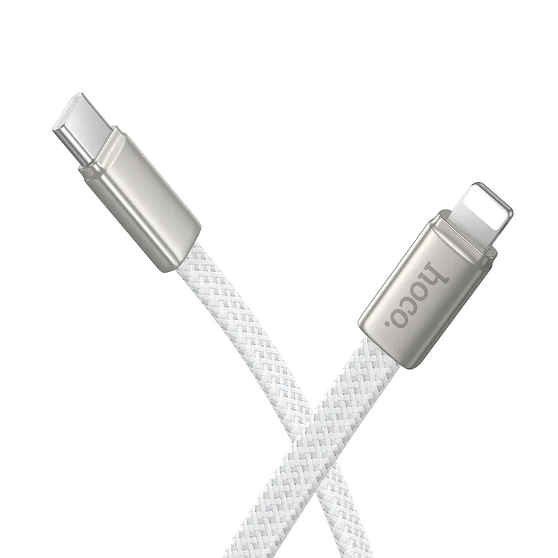 Dátový a nabíjací kábel USB-C - Lightning HOCO X125, 30W, 1m, Biela