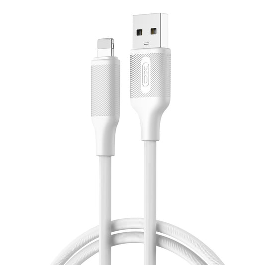 Dátový a nabíjací kábel USB-A - Lightning XO Design NB265, 12W, 1m, Biela