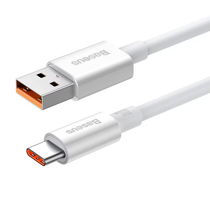 Dátový a nabíjací kábel USB-A - USB-C Baseus Superior Series, 100W, 1m, Biela P10320102214-01