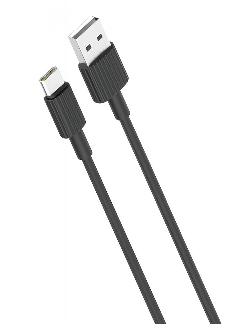 Dátový a nabíjací kábel USB-A - USB-C XO Design NB156, 18W, 1m, čierny