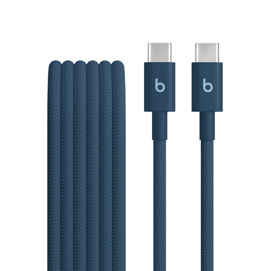 Dátový a nabíjací kábel USB-C - USB-C Beats, 1,5 m, Modrý MDGE4ZM/A