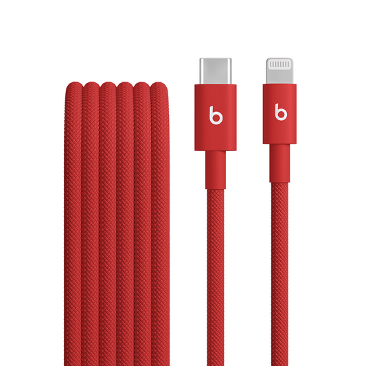 Dátový a nabíjací kábel USB-C - Lightning Beats, 1,5 m, Červený MFEH4ZM/A