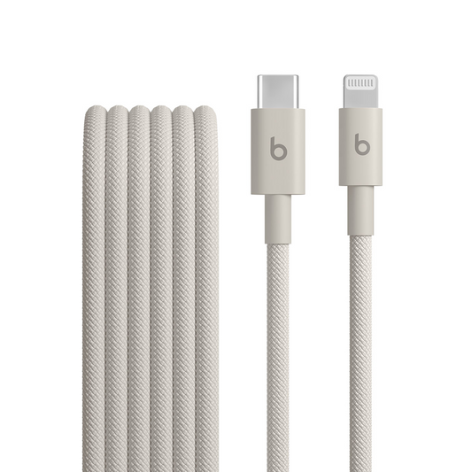 Dátový a nabíjací kábel USB-C - Lightning Beats, 1,5 m, Béžový MDGL4ZM/A