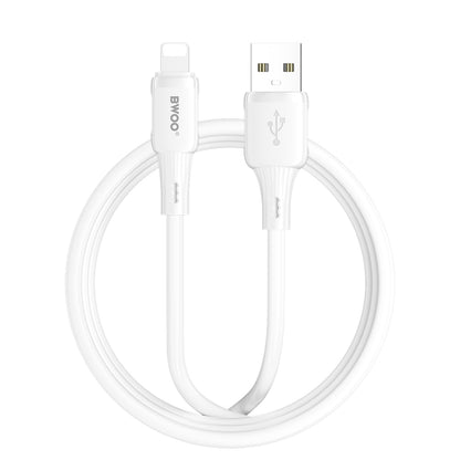 Dátový a nabíjací kábel USB-A - Lightning BWOO X329L, 15W, 1m, biely
