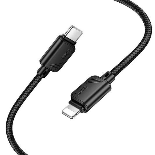 Dátový a nabíjací kábel USB-C - Lightning HOCO X113, 27W, 1m, čierny