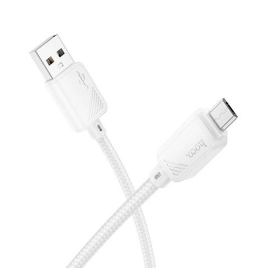Dátový a nabíjací kábel USB-A - microUSB HOCO X113, 18W, 1m, biely