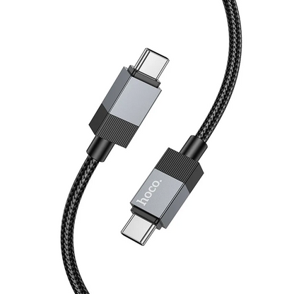 Dátový a nabíjací kábel USB-C - USB-C HOCO X110, 60W, 1m, čierny