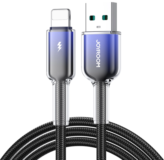 Dátový a nabíjací kábel USB-A - Lightning Joyroom S-A42, 18W, 1,2 m, čierny