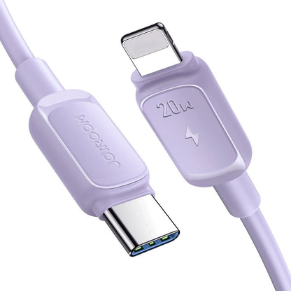 Dátový a nabíjací kábel USB-C - Lightning Joyroom S-A14, 20W, 1,2 m, fialový