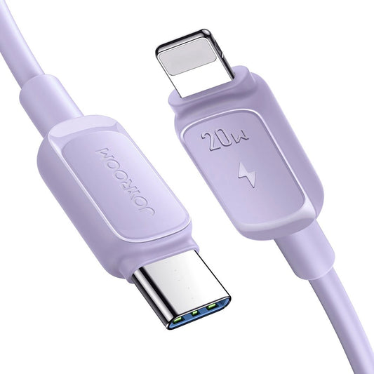 Dátový a nabíjací kábel USB-C - Lightning Joyroom S-A14, 20W, 1,2 m, fialový