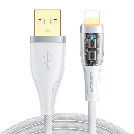 Dátový a nabíjací kábel USB-A - Lightning Joyroom S-UL012A3, 18W, 1,2 m, biely