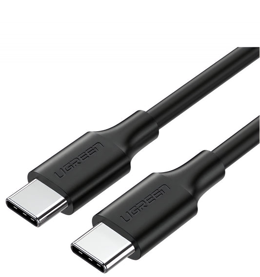 USB-C dátový a nabíjací kábel - USB-C UGREEN US286, 60W, 0,5 m, čierny