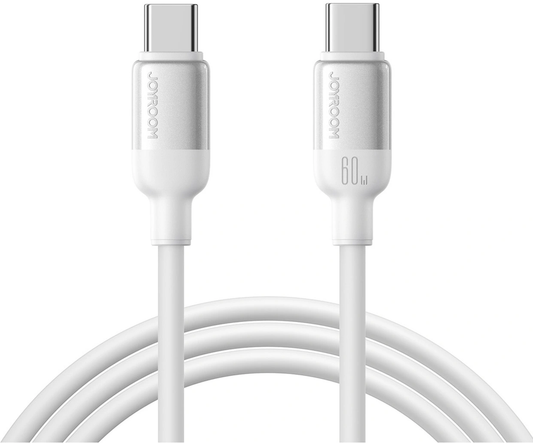 Dátový a nabíjací kábel USB-C - USB-C Joyroom S-A62 Lively, 60W, 1,2 m, biely