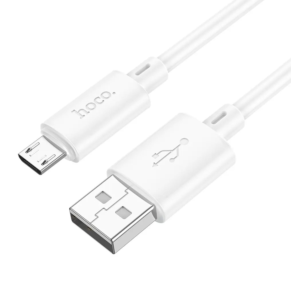 Dátový a nabíjací kábel USB-A - microUSB HOCO X88, 18W, 2m, biely
