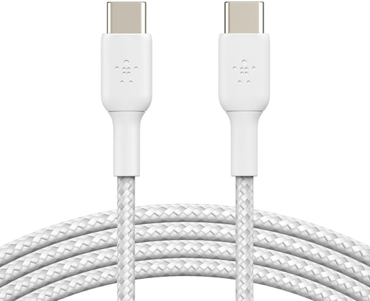 Dátový a nabíjací kábel USB-C - USB-C Belkin BoostCharge Pro, 60W, 2m, biely CAB004bt2MWH