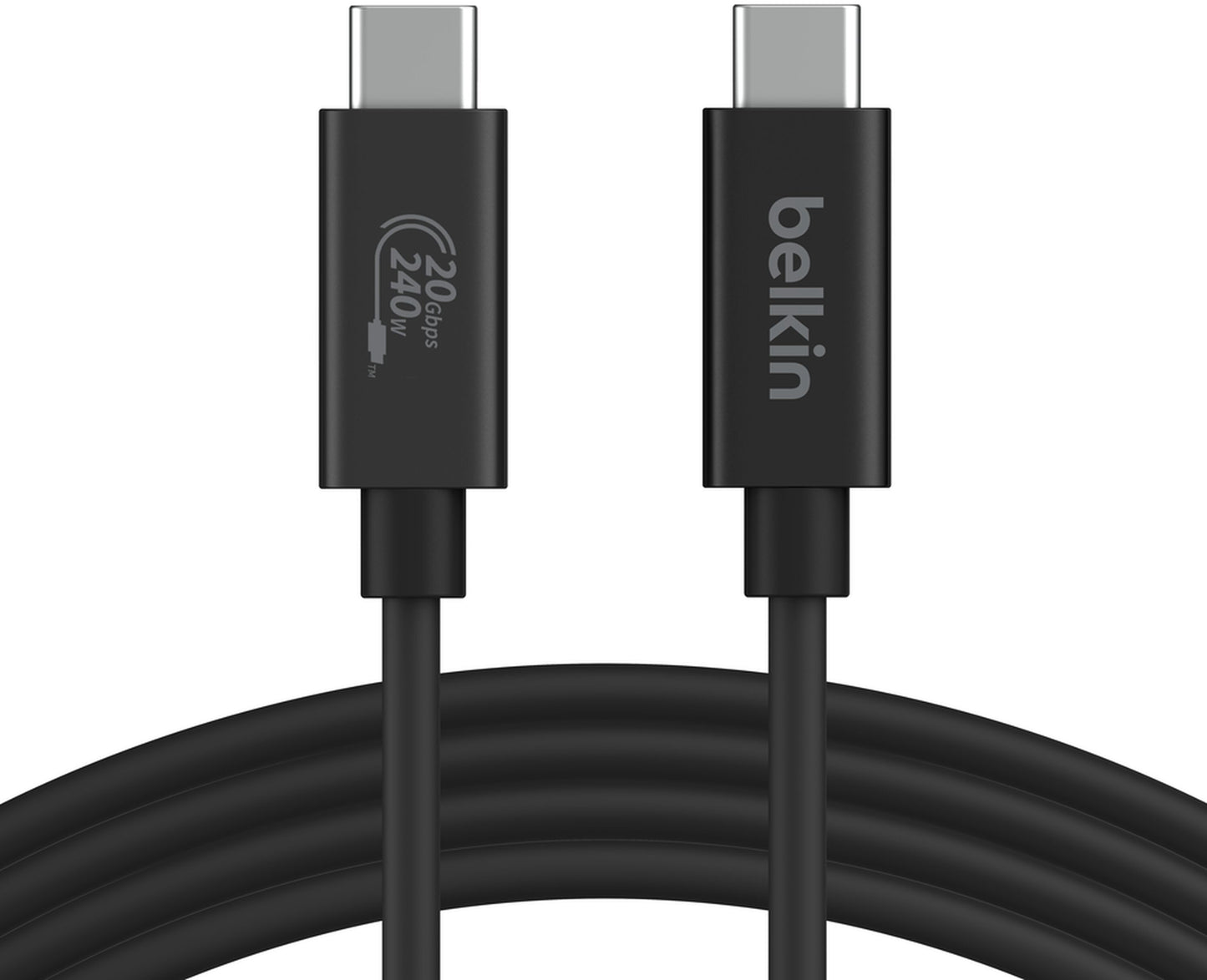 Dátový a nabíjací kábel USB-C - USB-C Belkin Connect, 240W, 2m, čierny INZ004bt2MBK