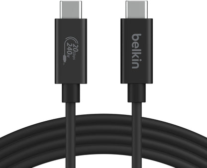 Dátový a nabíjací kábel USB-C - USB-C Belkin Connect, 240W, 2m, čierny INZ004bt2MBK