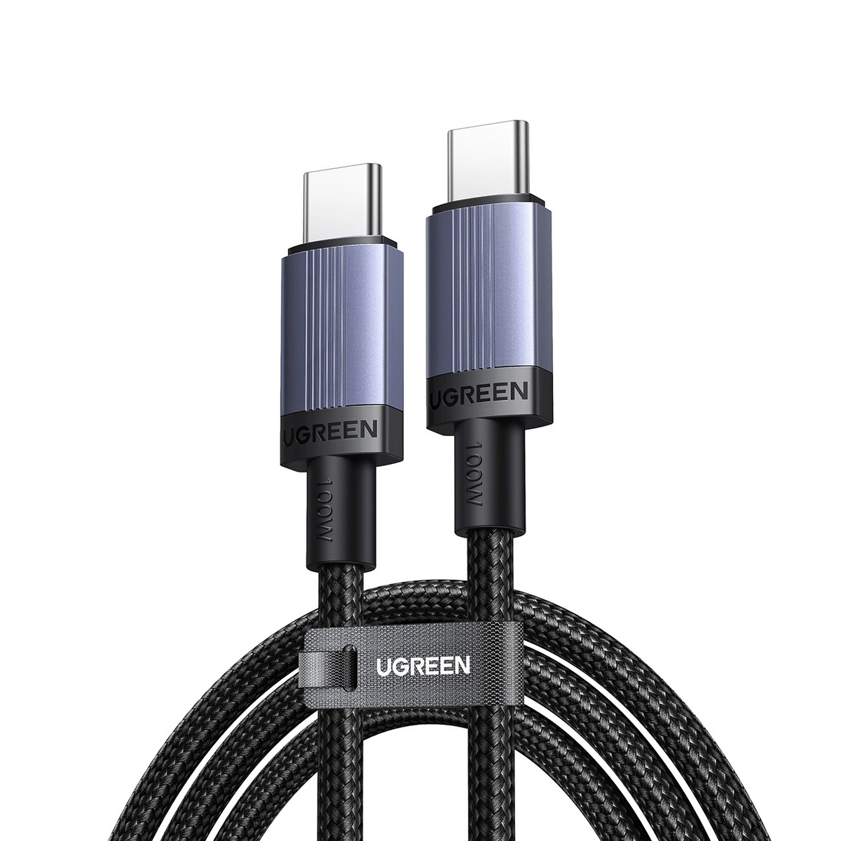 Dátový a nabíjací kábel USB-C - USB-C UGREEN, 100W, 2m, čierny