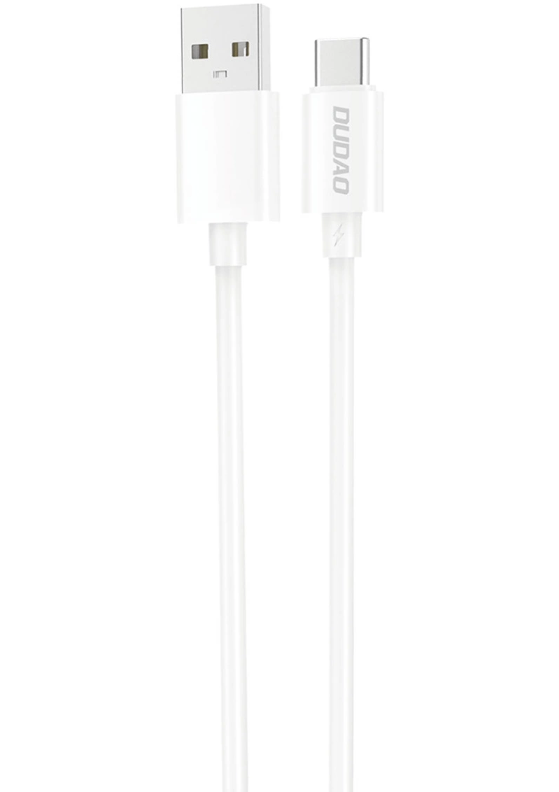 Dátový a nabíjací kábel USB-A - USB-C Dudao L4ST, 100W, 1m, biely