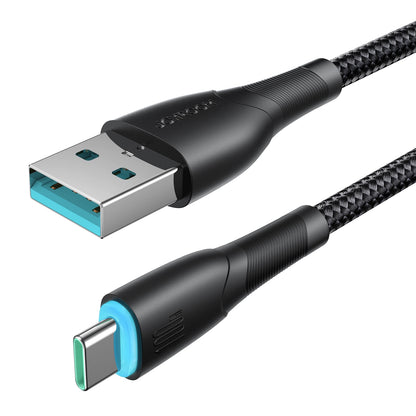 Dátový a nabíjací kábel USB-A - USB-C Joyroom S-A32, 100W, 1m, čierny