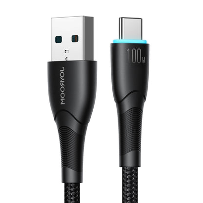 Dátový a nabíjací kábel USB-A - USB-C Joyroom S-A32, 100W, 1m, čierny