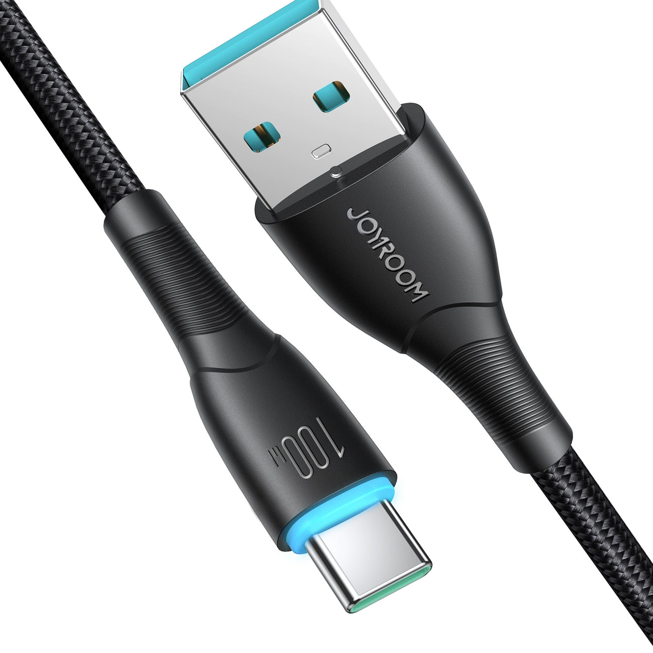 Dátový a nabíjací kábel USB-A - USB-C Joyroom S-A32, 100W, 1m, čierny
