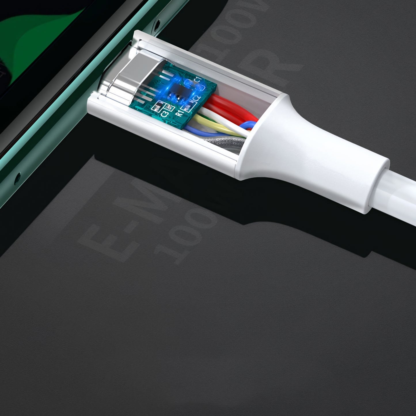 Dátový a nabíjací kábel USB-C - USB-C UGREEN US300, 100W, 2m, Biela