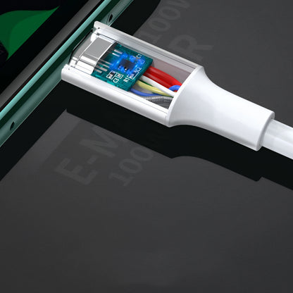 Dátový a nabíjací kábel USB-C - USB-C UGREEN US300, 100W, 2m, Biela