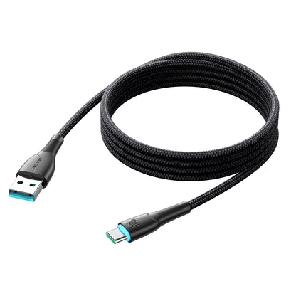 Dátový a nabíjací kábel USB-A - USB-C Joyroom S-A32, 100W, 1m, čierny