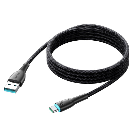 Dátový a nabíjací kábel USB-A - USB-C Joyroom S-A32, 100W, 1m, čierny
