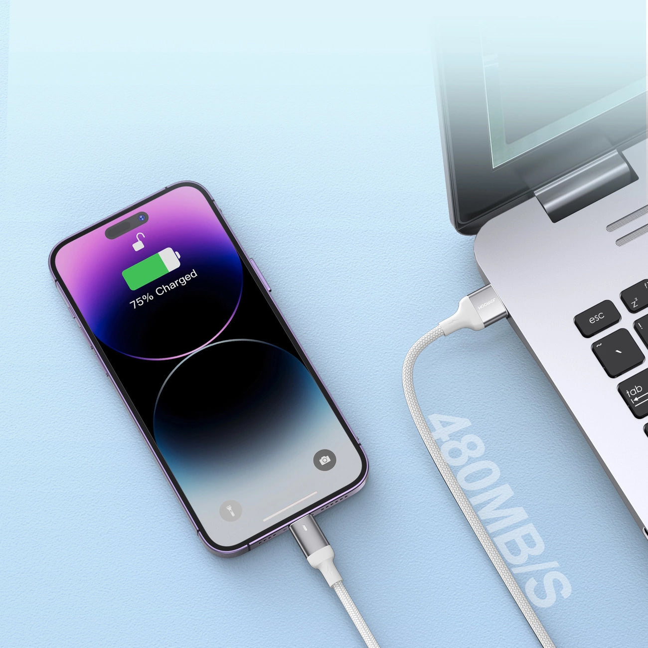 Dátový a nabíjací kábel USB-C - Lightning Joyroom S-A10, 20W, 1.2m, biely