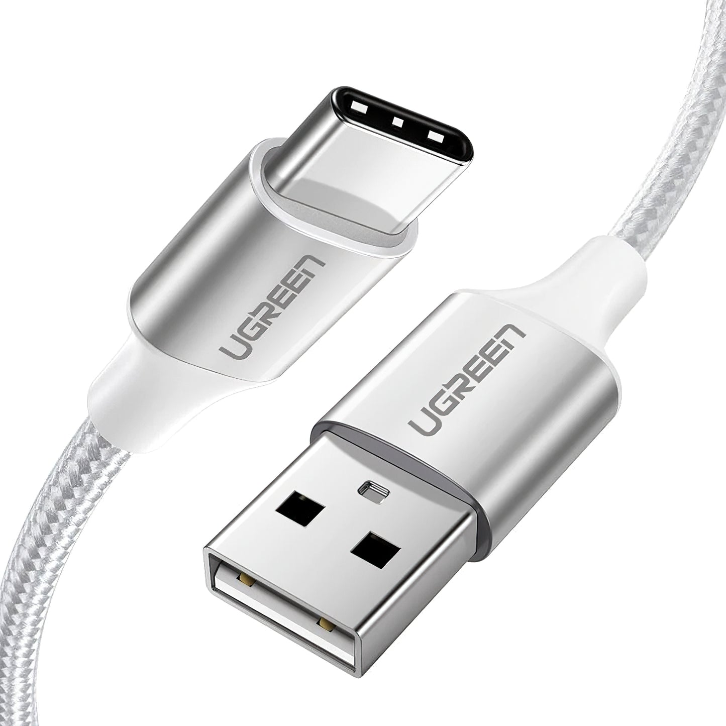 Dátový a nabíjací kábel USB-A - USB-C UGREEN US288, 18W, 2m, Biela