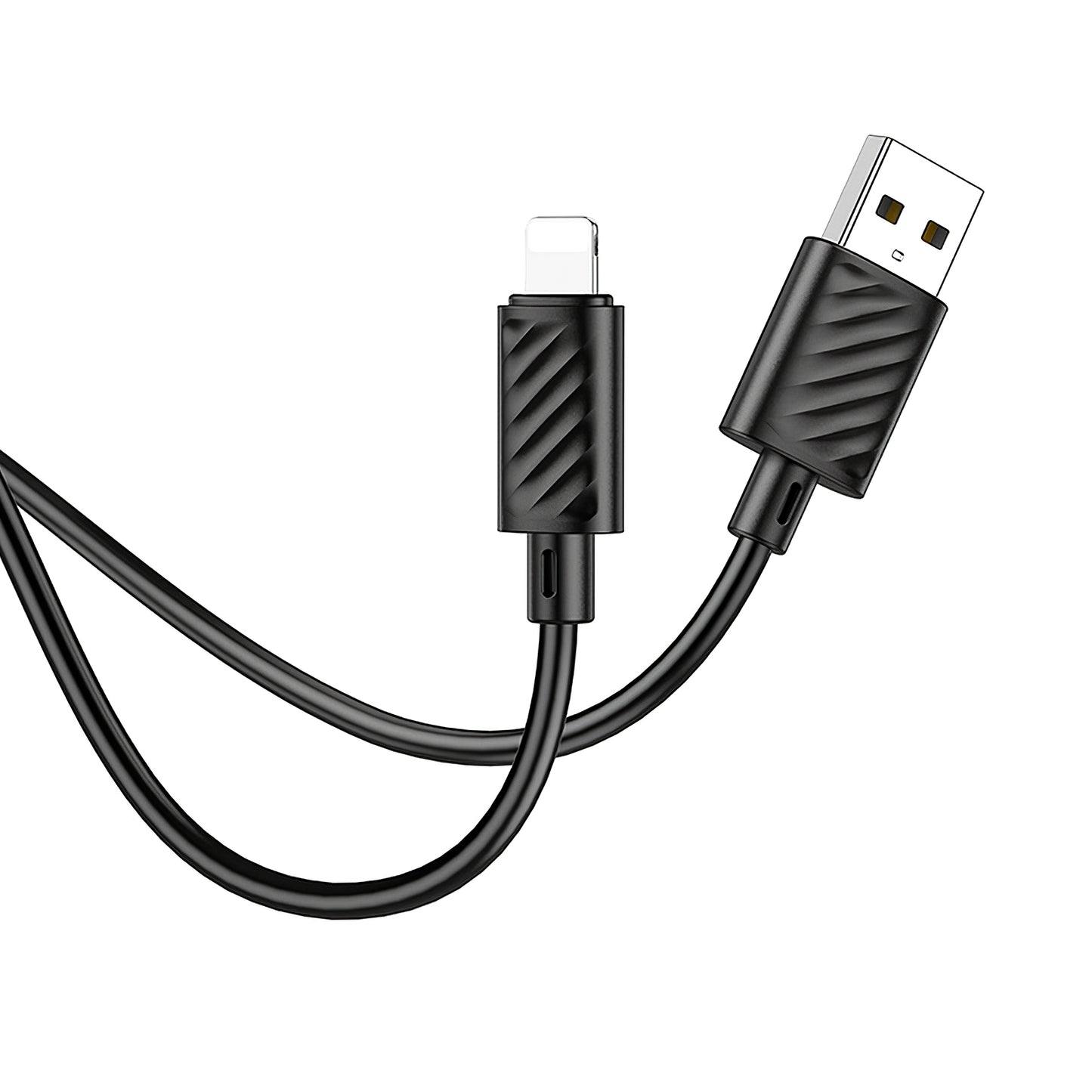 Dátový a nabíjací kábel USB-A - Lightning HOCO X88, 18 W, 1 m, čierny 