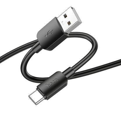 Dátový a nabíjací kábel USB-A - USB-C HOCO X96, 27W, 1m, čierny