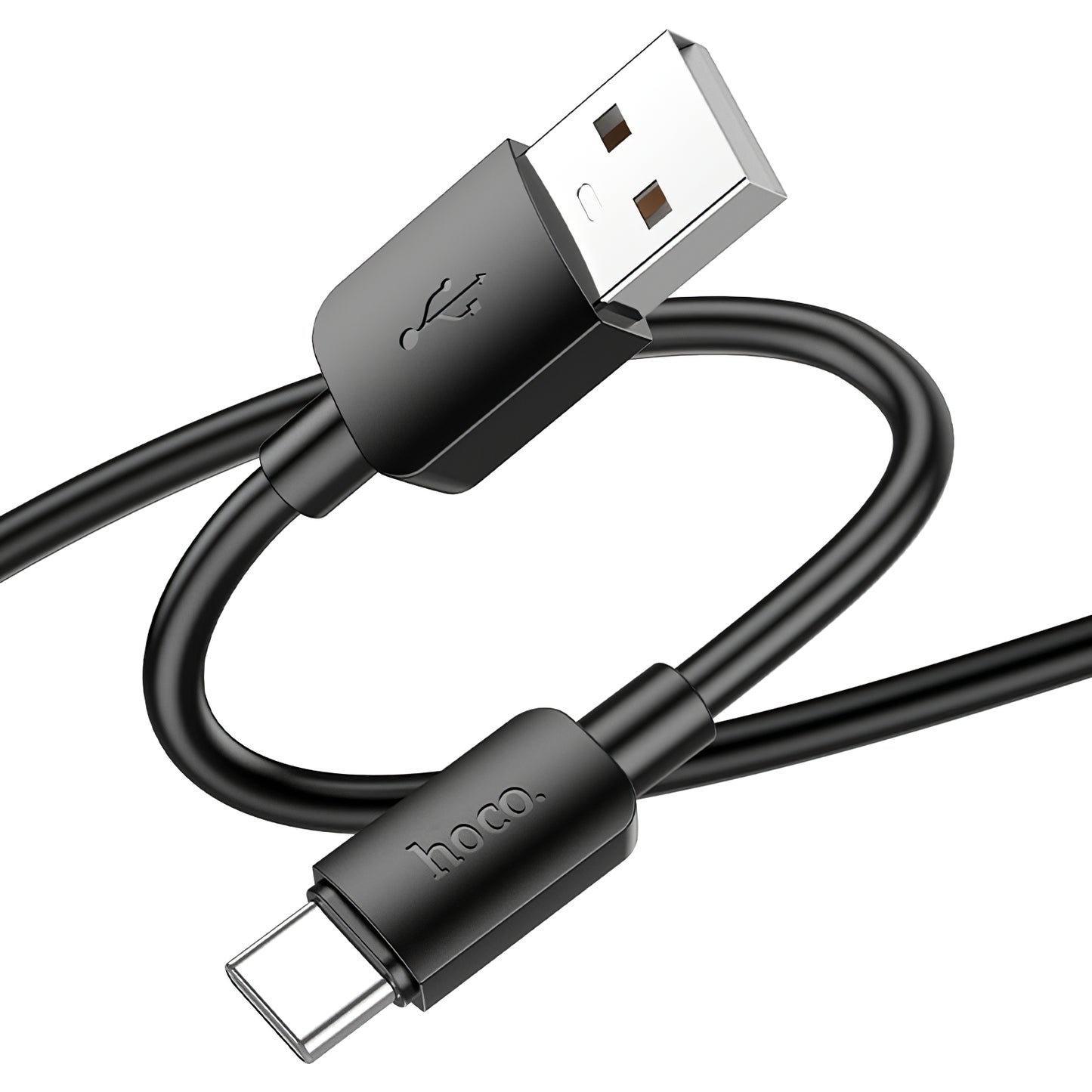 Dátový a nabíjací kábel USB-A - USB-C HOCO X96, 27W, 0.25m, Čierny